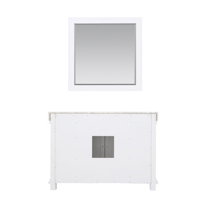 Jardin 48" Single Bathroom Vanity Set with Carrara White Marble Countertop
