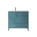 Load image into Gallery viewer, Sutton 36&quot; Single Bathroom Vanity Set with Marble Countertop
