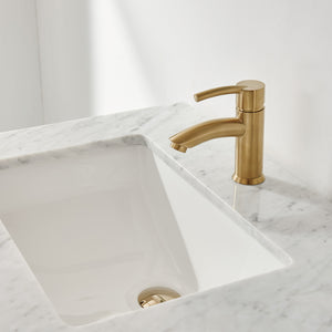 Sutton 36" Single Bathroom Vanity Set with Marble Countertop