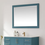 Load image into Gallery viewer, Sutton Rectangular Bathroom Wood Framed Wall Mirror in Royal Green
