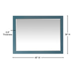 Load image into Gallery viewer, Sutton Rectangular Bathroom Wood Framed Wall Mirror in Royal Green
