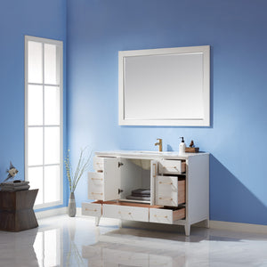 Sutton 48" Single Bathroom Vanity Set with Marble Countertop