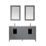 Load image into Gallery viewer, Sutton 60&quot; Double Bathroom Vanity Set with Marble Countertop
