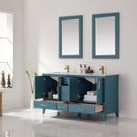 Load image into Gallery viewer, Sutton 60&quot; Double Bathroom Vanity Set with Marble Countertop
