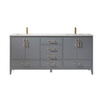 Load image into Gallery viewer, Sutton 72&quot; Double Bathroom Vanity Set with Marble Countertop
