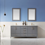 Load image into Gallery viewer, Sutton 72&quot; Double Bathroom Vanity Set with Marble Countertop
