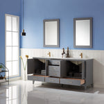 Load image into Gallery viewer, Sutton 72&quot; Double Bathroom Vanity Set with Marble Countertop
