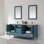 Load image into Gallery viewer, Sutton 72&quot; Double Bathroom Vanity Set with Marble Countertop
