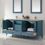 Load image into Gallery viewer, Sutton 72&quot; Double Bathroom Vanity Set with Marble Countertop
