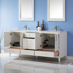 Load image into Gallery viewer, Sutton 72&quot; Double Bathroom Vanity Set with Marble Countertop
