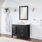 Load image into Gallery viewer, Hadiya 42&quot; Single Bathroom Vanity Set with Aosta White Composite Stone Countertop
