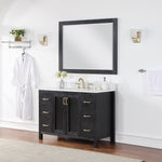Load image into Gallery viewer, Hadiya 48&quot; Single Bathroom Vanity Set with Aosta White Composite Stone Countertop
