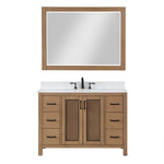 Load image into Gallery viewer, Hadiya 48&quot; Single Bathroom Vanity Set with Aosta White Composite Stone Countertop
