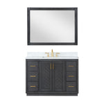 Load image into Gallery viewer, Gazsi 48&quot; Single Bathroom Vanity Set with Grain White Composite Stone Countertop
