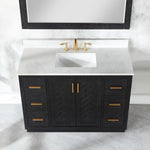 Load image into Gallery viewer, Gazsi 48&quot; Single Bathroom Vanity Set with Grain White Composite Stone Countertop
