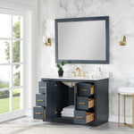 Load image into Gallery viewer, Gazsi 48&quot; Single Bathroom Vanity Set with Grain White Composite Stone Countertop
