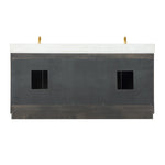 Load image into Gallery viewer, Gazsi 72&quot; Double Bathroom Vanity Set with Grain White Composite Stone Countertop

