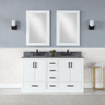 Load image into Gallery viewer, Monna 60&quot; Double Bathroom Vanity Set with Aosta White Composite Stone Countertop
