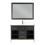 Load image into Gallery viewer, Kesia 48&quot; Single Bathroom Vanity Set with Aosta White Composite Stone Countertop

