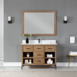 Load image into Gallery viewer, Kesia 48&quot; Single Bathroom Vanity Set with Aosta White Composite Stone Countertop
