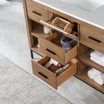 Load image into Gallery viewer, Kesia 48&quot; Single Bathroom Vanity Set with Aosta White Composite Stone Countertop
