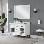 Load image into Gallery viewer, Kesia 48&quot; Single Bathroom Vanity Set with Aosta White Composite Stone Countertop
