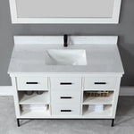 Load image into Gallery viewer, Kesia 48&quot; Single Bathroom Vanity Set with Aosta White Composite Stone Countertop
