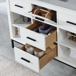 Load image into Gallery viewer, Kesia 48&quot; Single Bathroom Vanity Set with Aosta White Composite Stone Countertop

