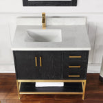 Load image into Gallery viewer, Wildy 36&quot; Single Bathroom Vanity Set with Grain White Composite Stone Countertop
