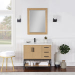 Load image into Gallery viewer, Wildy 36&quot; Single Bathroom Vanity Set with Grain White Composite Stone Countertop
