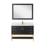 Load image into Gallery viewer, Wildy 48&quot; Single Bathroom Vanity Set with Grain White Composite Stone Countertop
