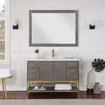 Load image into Gallery viewer, Wildy 48&quot; Single Bathroom Vanity Set with Grain White Composite Stone Countertop
