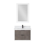 Load image into Gallery viewer, Dione Single Bathroom Vanity Set with Aosta White Stone Countertop
