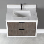 Load image into Gallery viewer, Dione Single Bathroom Vanity Set with Aosta White Stone Countertop
