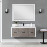 Load image into Gallery viewer, Dione Single Bathroom Vanity Set with Aosta White Stone Countertop
