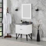 Load image into Gallery viewer, Helios 30&quot; Single Bathroom Vanity Set with Concrete Gray Stone Countertop
