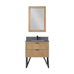 Load image into Gallery viewer, Helios 30&quot; Single Bathroom Vanity Set with Concrete Gray Stone Countertop
