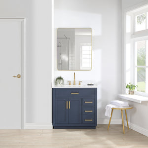 Gavino 36" Single Bathroom Vanity with Composite Stone Countertop