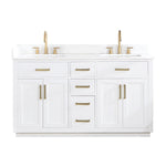 Load image into Gallery viewer, Gavino 60&quot; Double Bathroom Vanity with Composite Stone Countertop
