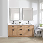Load image into Gallery viewer, Gavino 72&quot; Double Bathroom Vanity with Composite Stone Countertop
