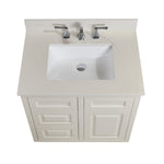 Load image into Gallery viewer, Belluno Single Sink Bathroom Vanity Countertop in Milano White
