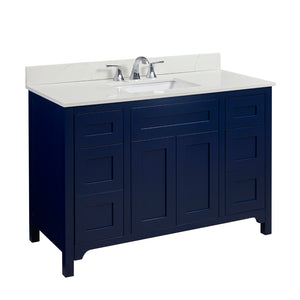 Belluno Single Sink Bathroom Vanity Countertop in Milano White