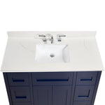 Load image into Gallery viewer, Belluno Single Sink Bathroom Vanity Countertop in Milano White
