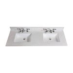 Load image into Gallery viewer, Frosinone Double Sink Bathroom Vanity Countertop in Jazz White
