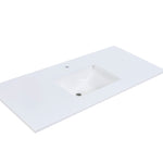 Load image into Gallery viewer, Viterbo Single Sink Bathroom Vanity Countertop in Snow White
