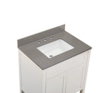 Load image into Gallery viewer, Madrid Single Sink Bathroom Vanity Countertop in Concrete Grey
