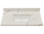 Load image into Gallery viewer, Eivissa Single Sink Bathroom Vanity Countertop in Calacatta White
