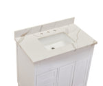 Load image into Gallery viewer, Eivissa Single Sink Bathroom Vanity Countertop in Calacatta White
