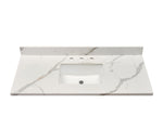 Load image into Gallery viewer, Eivissa Single Sink Bathroom Vanity Countertop in Calacatta White
