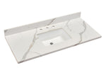 Load image into Gallery viewer, Eivissa Single Sink Bathroom Vanity Countertop in Calacatta White
